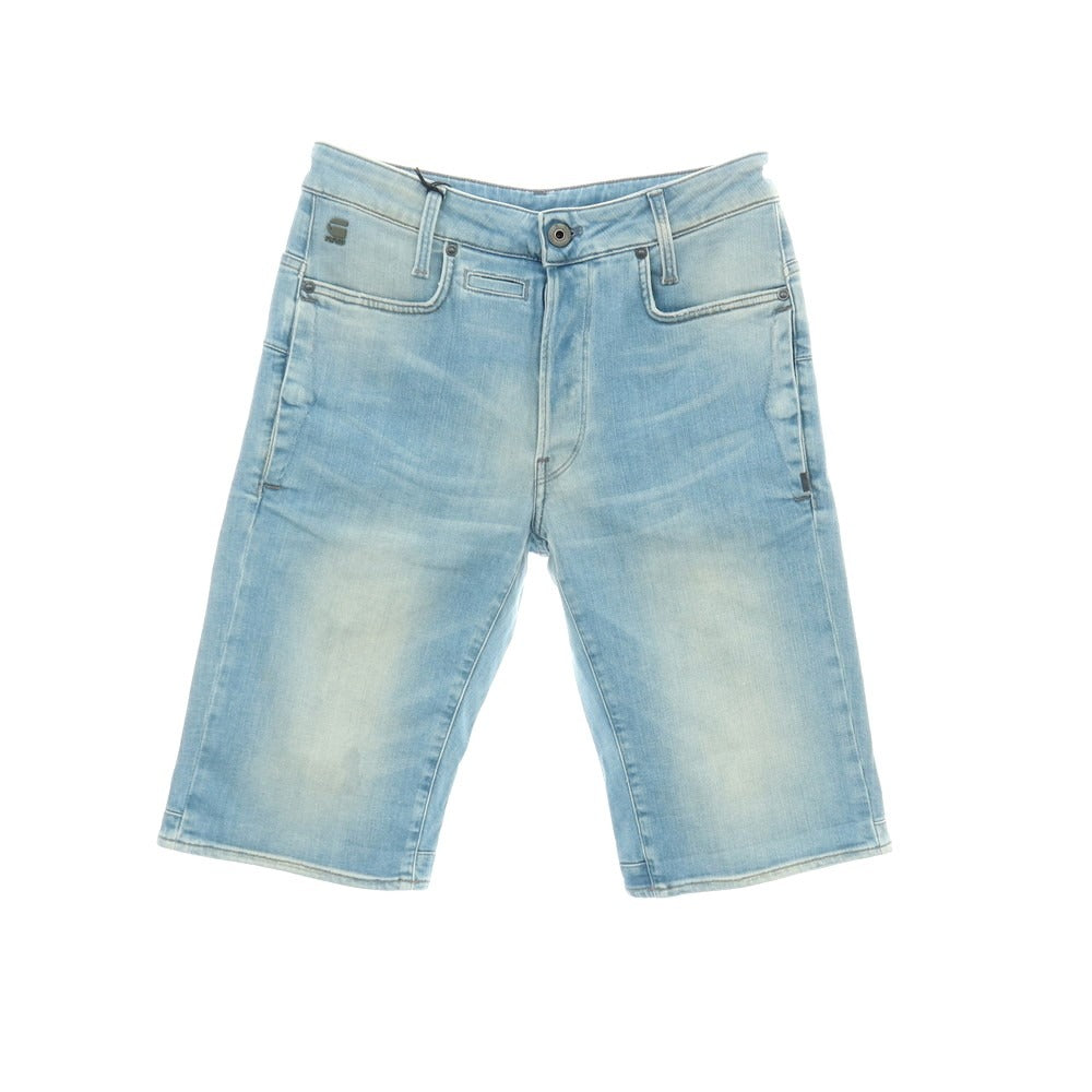 【新品アウトレット】ジースターロウ G-STAR RAW D-STAQ 3D STRAIGHT SHORTS ストレッチ デニム ショートパンツ ライトブルー【サイズ28】【 状態ランクN- 】【 メンズ 】