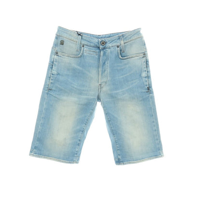 【新品アウトレット】ジースターロウ G-STAR RAW D-STAQ 3D STRAIGHT SHORTS ストレッチ デニム ショートパンツ ライトブルー【サイズ28】【 状態ランクN- 】【 メンズ 】