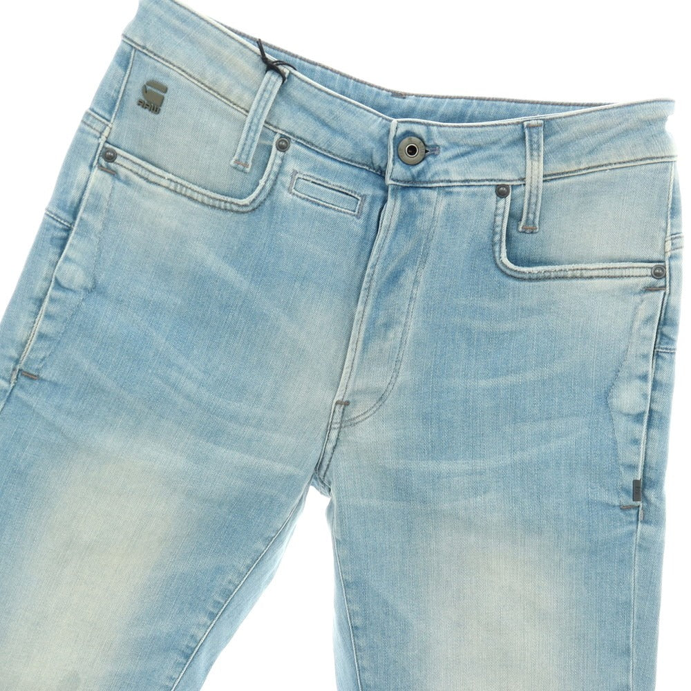 【新品アウトレット】ジースターロウ G-STAR RAW D-STAQ 3D STRAIGHT SHORTS ストレッチ デニム ショートパンツ ライトブルー【サイズ28】【 状態ランクN- 】【 メンズ 】