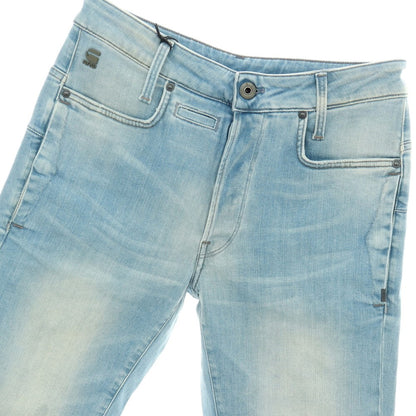 【新品アウトレット】ジースターロウ G-STAR RAW D-STAQ 3D STRAIGHT SHORTS ストレッチ デニム ショートパンツ ライトブルー【サイズ28】【 状態ランクN- 】【 メンズ 】