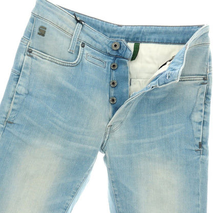 【新品アウトレット】ジースターロウ G-STAR RAW D-STAQ 3D STRAIGHT SHORTS ストレッチ デニム ショートパンツ ライトブルー【サイズ28】【 状態ランクN- 】【 メンズ 】
