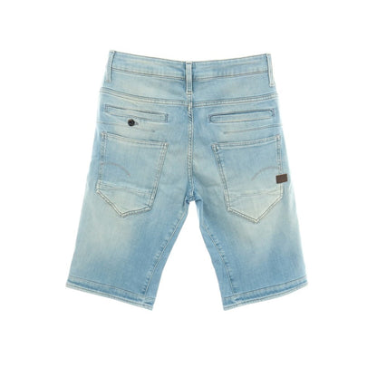 【新品アウトレット】ジースターロウ G-STAR RAW D-STAQ 3D STRAIGHT SHORTS ストレッチ デニム ショートパンツ ライトブルー【サイズ28】【 状態ランクN- 】【 メンズ 】