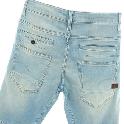 【新品アウトレット】ジースターロウ G-STAR RAW D-STAQ 3D STRAIGHT SHORTS ストレッチ デニム ショートパンツ ライトブルー【サイズ28】【 状態ランクN- 】【 メンズ 】