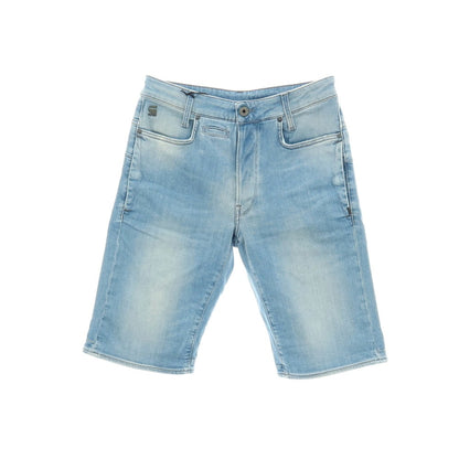 【新品アウトレット】ジースターロウ G-STAR RAW D-STAQ 3D STRAIGHT SHORTS ストレッチ デニム ショートパンツ ライトブルー【サイズ28】【 状態ランクN- 】【 メンズ 】