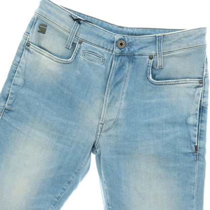 【新品アウトレット】ジースターロウ G-STAR RAW D-STAQ 3D STRAIGHT SHORTS ストレッチ デニム ショートパンツ ライトブルー【サイズ28】【 状態ランクN- 】【 メンズ 】