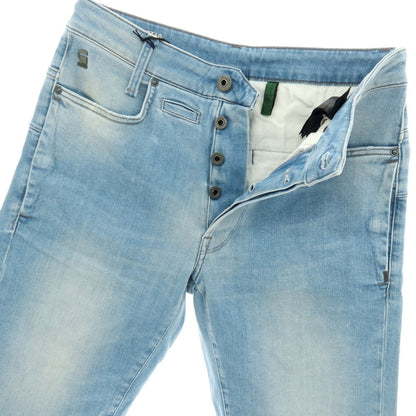 【新品アウトレット】ジースターロウ G-STAR RAW D-STAQ 3D STRAIGHT SHORTS ストレッチ デニム ショートパンツ ライトブルー【サイズ28】【 状態ランクN- 】【 メンズ 】