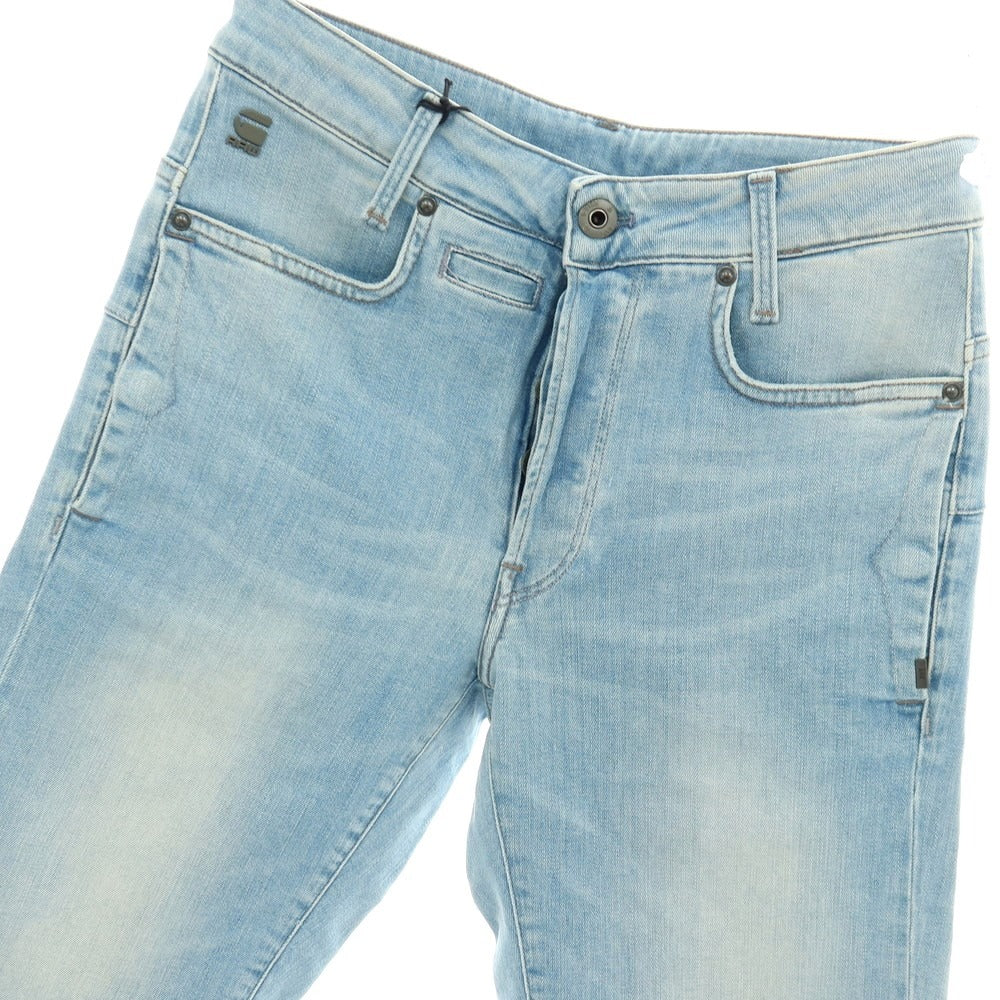 【新品アウトレット】ジースターロウ G-STAR RAW D-STAQ 3D STRAIGHT SHORTS ストレッチ デニム ショートパンツ ライトブルー【サイズ28】【 状態ランクN- 】【 メンズ 】