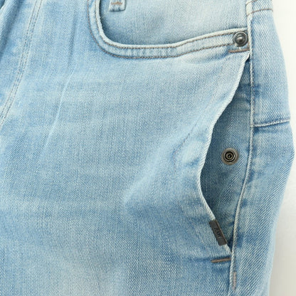 【新品アウトレット】ジースターロウ G-STAR RAW D-STAQ 3D STRAIGHT SHORTS ストレッチ デニム ショートパンツ ライトブルー【サイズ28】【 状態ランクN- 】【 メンズ 】