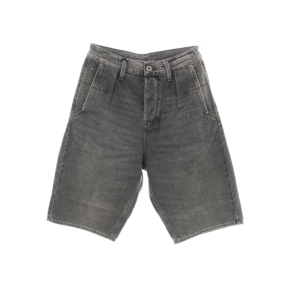 【新品】ジースターロウ G-STAR RAW WORKER CHINO RELAXED SHORT コットン デニム ショートパンツ ブラック（グレー）【サイズ28】【 状態ランクN 】【 メンズ 】