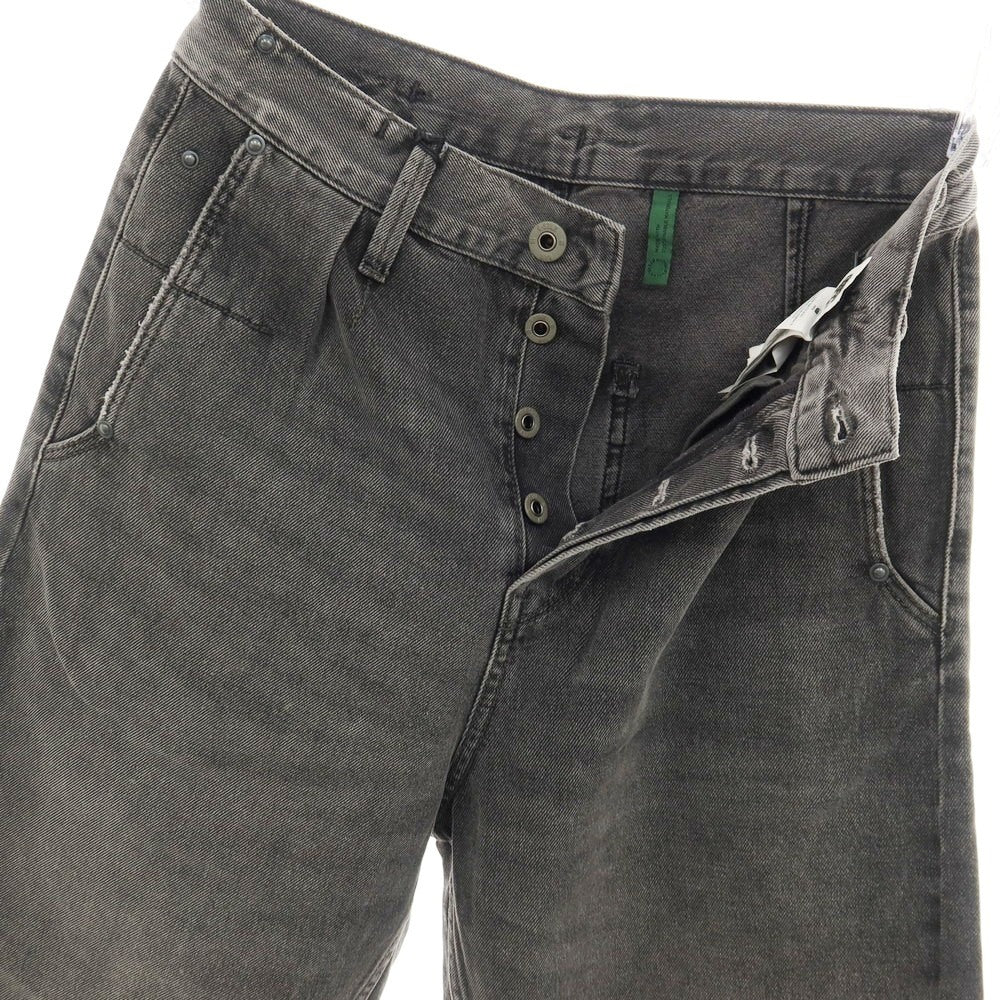 【新品】ジースターロウ G-STAR RAW WORKER CHINO RELAXED SHORT コットン デニム ショートパンツ ブラック（グレー）【サイズ28】【 状態ランクN 】【 メンズ 】