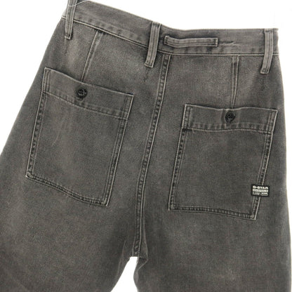 【新品】ジースターロウ G-STAR RAW WORKER CHINO RELAXED SHORT コットン デニム ショートパンツ ブラック（グレー）【サイズ28】【 状態ランクN 】【 メンズ 】