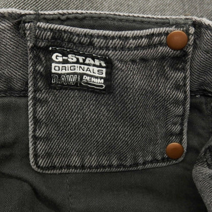 【新品】ジースターロウ G-STAR RAW WORKER CHINO RELAXED SHORT コットン デニム ショートパンツ ブラック（グレー）【サイズ28】【 状態ランクN 】【 メンズ 】