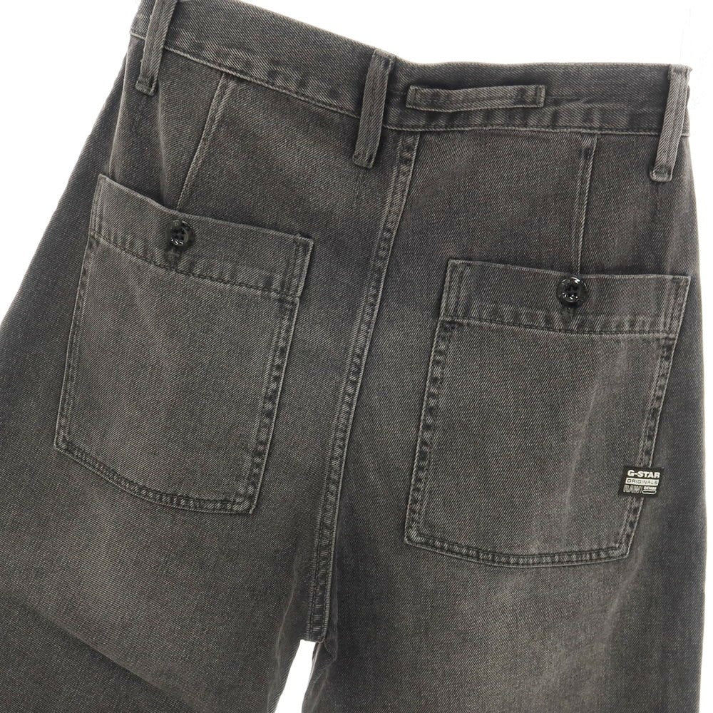 【新品】ジースターロウ G-STAR RAW WORKER CHINO RELAXED SHORT コットン デニム ショートパンツ ブラック（グレー）【サイズ28】【 状態ランクN 】【 メンズ 】