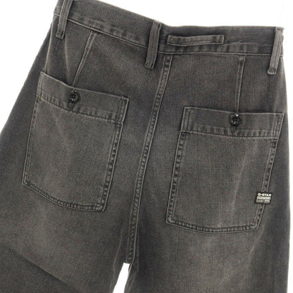 【新品】ジースターロウ G-STAR RAW WORKER CHINO RELAXED SHORT コットン デニム ショートパンツ ブラック（グレー）【サイズ28】【 状態ランクN 】【 メンズ 】