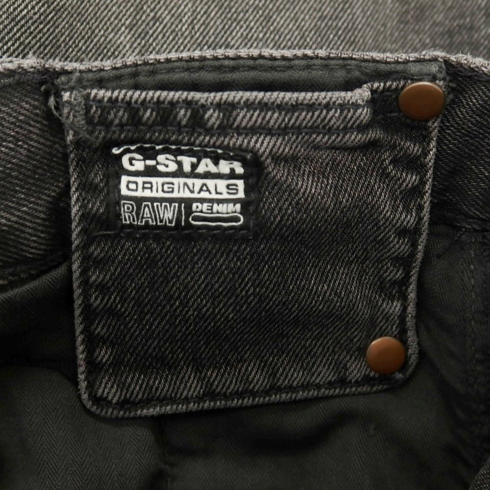 【新品】ジースターロウ G-STAR RAW WORKER CHINO RELAXED SHORT コットン デニム ショートパンツ ブラック（グレー）【サイズ28】【 状態ランクN 】【 メンズ 】