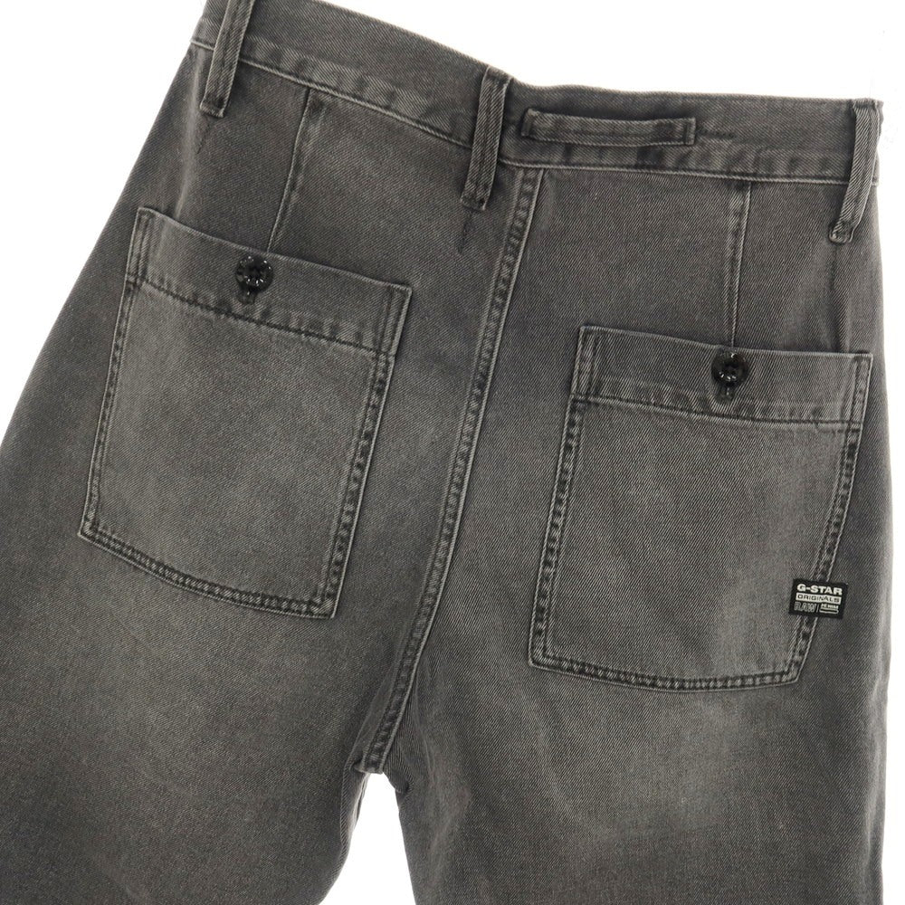 【新品アウトレット】ジースターロウ G-STAR RAW WORKER CHINO RELAXED SHORT デニム ショートパンツ ブラック（グレー）【サイズ28】【 状態ランクN- 】【 メンズ 】