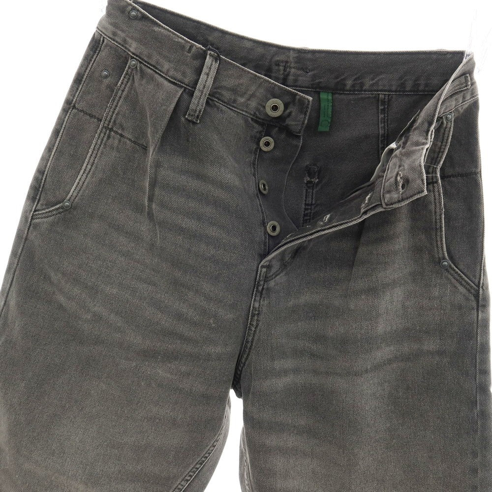 【新品アウトレット】ジースターロウ G-STAR RAW WORKER CHINO RELAXED SHORT デニム ショートパンツ ブラック（グレー）【サイズ28】【 状態ランクN- 】【 メンズ 】