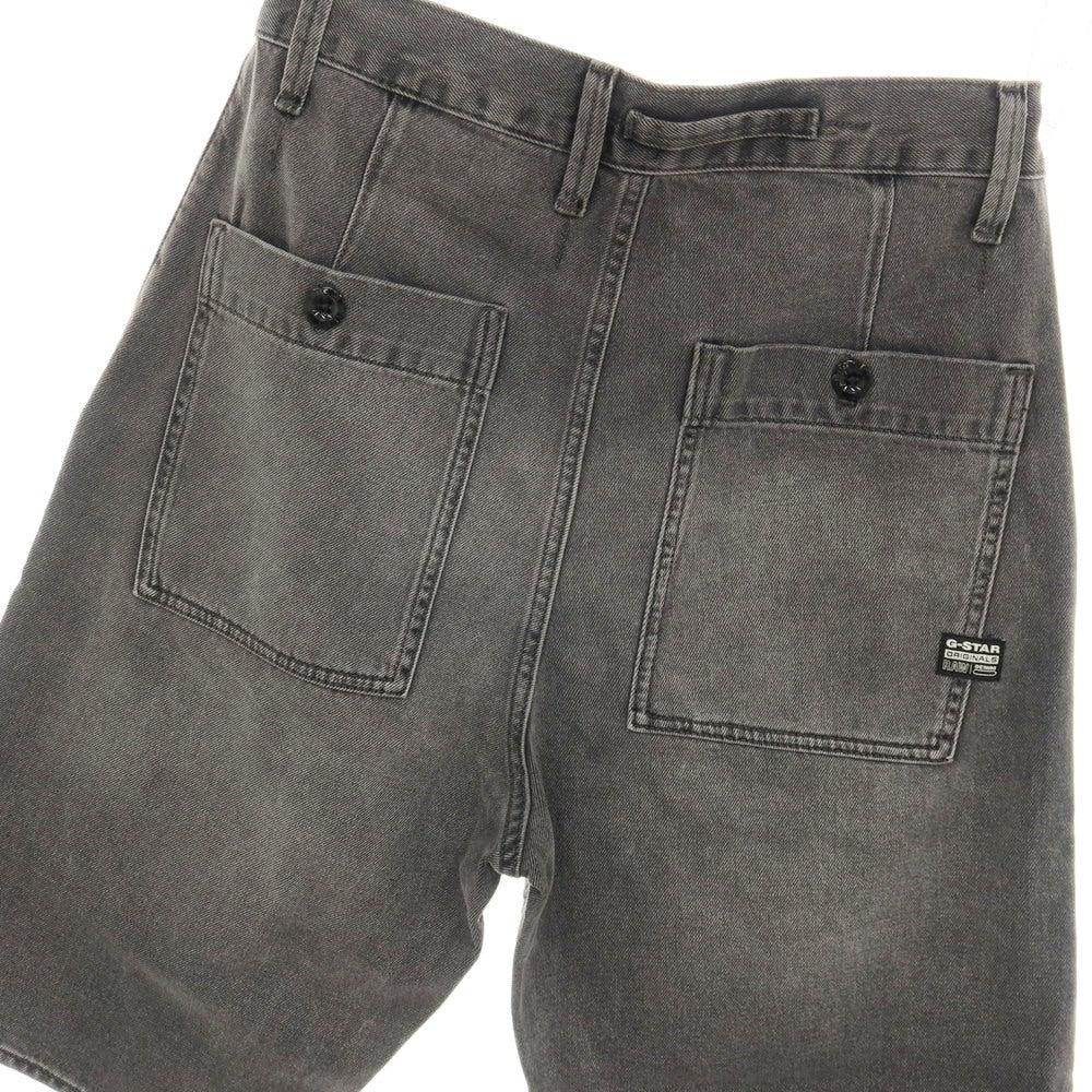 【新品アウトレット】ジースターロウ G-STAR RAW WORKER CHINO RELAXED SHORT デニム ショートパンツ ブラック（グレー）【サイズ28】【 状態ランクN- 】【 メンズ 】
