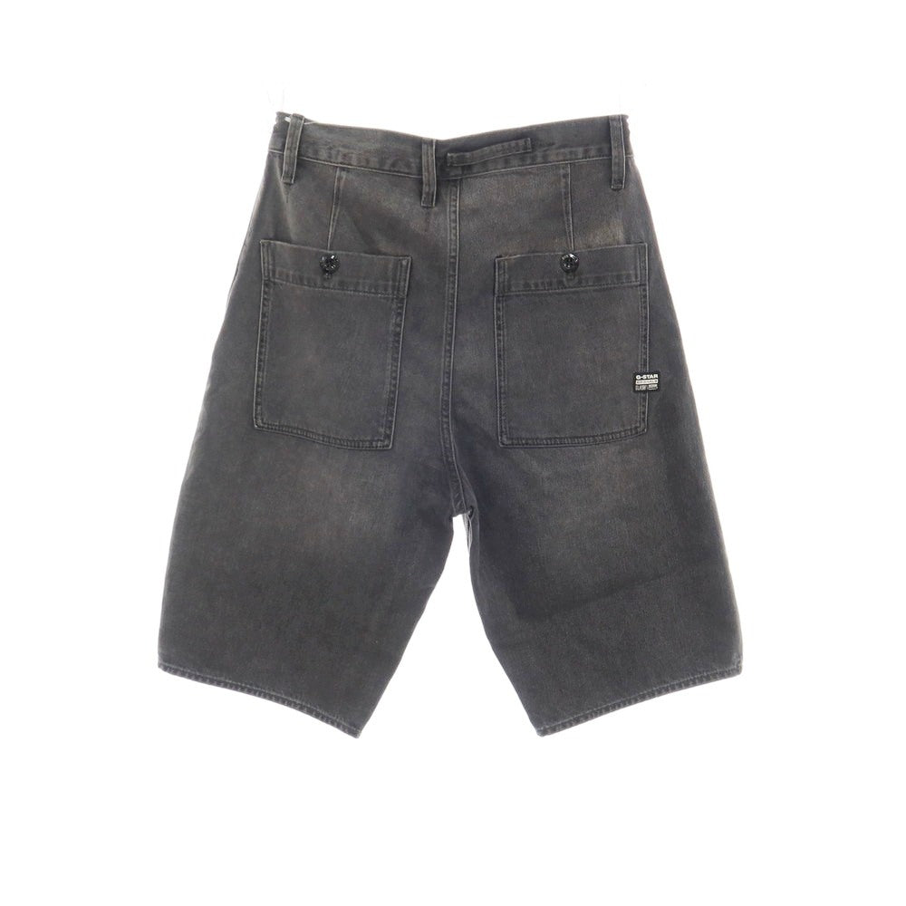 【新品アウトレット】ジースターロウ G-STAR RAW WORKER CHINO RELAXED SHORT デニム ショートパンツ ブラック（グレー）【サイズ28】【 状態ランクN- 】【 メンズ 】