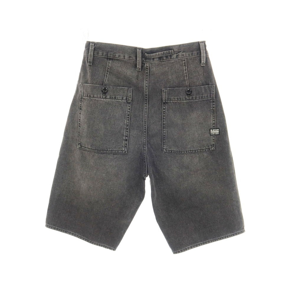 【新品アウトレット】ジースターロウ G-STAR RAW WORKER CHINO RELAXED SHORT デニム ショートパンツ ブラック（グレー）【サイズ28】【 状態ランクN- 】【 メンズ 】