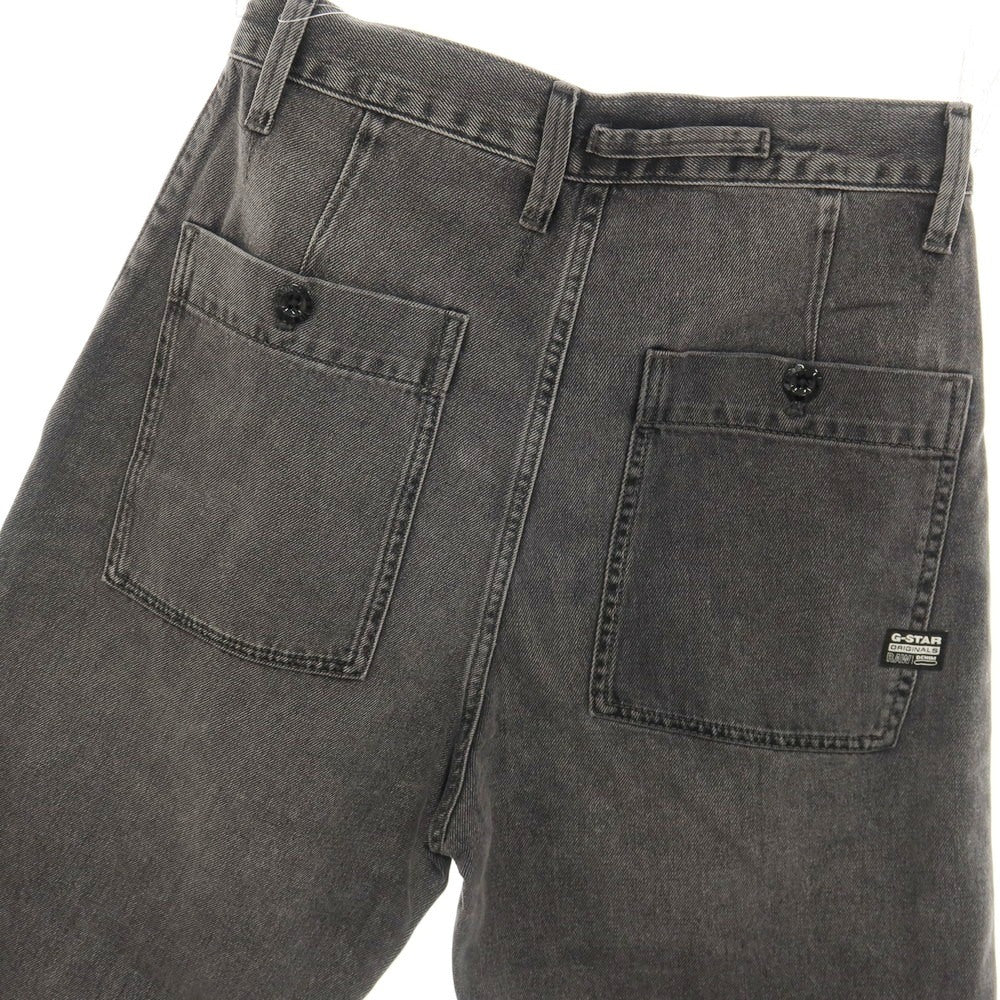 【新品アウトレット】ジースターロウ G-STAR RAW WORKER CHINO RELAXED SHORT デニム ショートパンツ ブラック（グレー）【サイズ28】【 状態ランクN- 】【 メンズ 】