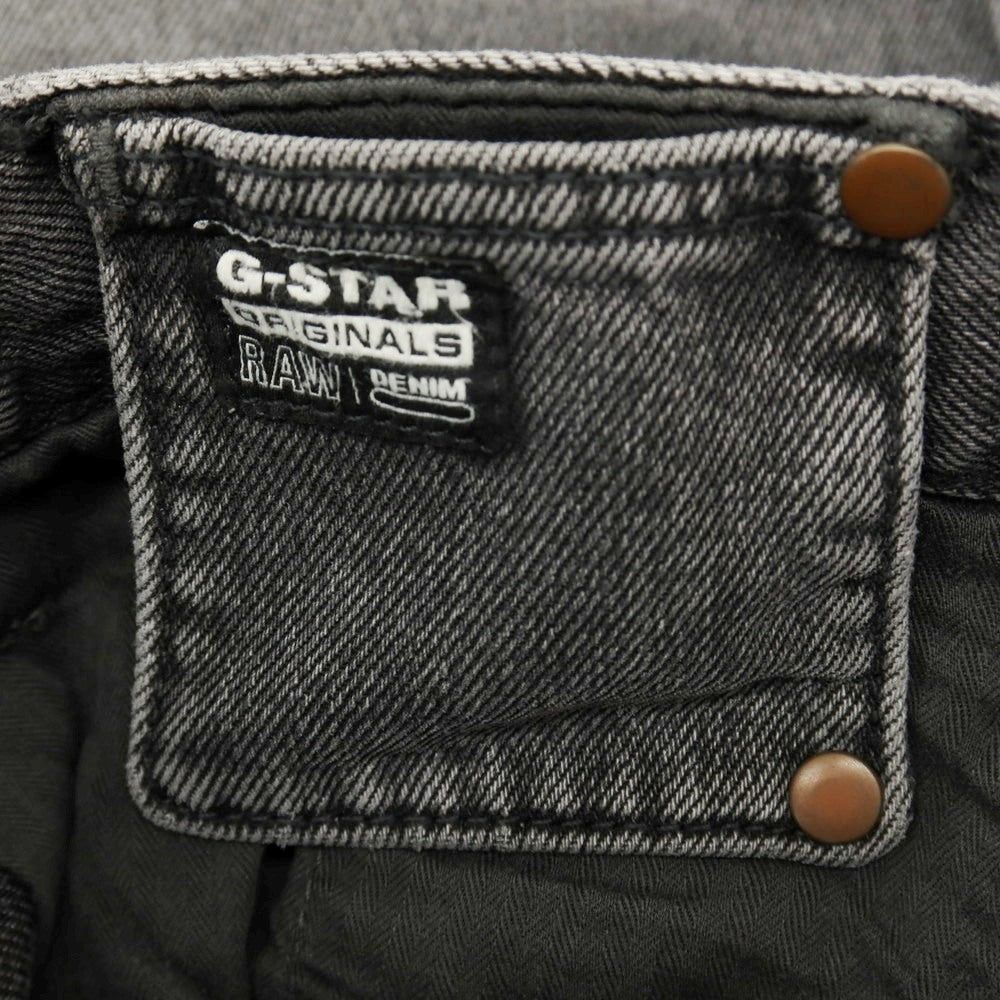 【新品アウトレット】ジースターロウ G-STAR RAW WORKER CHINO RELAXED SHORT デニム ショートパンツ ブラック（グレー）【サイズ28】【 状態ランクN- 】【 メンズ 】