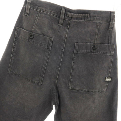 【新品アウトレット】ジースターロウ G-STAR RAW WORKER CHINO RELAXED SHORT デニム ショートパンツ ブラック（グレー）【サイズ28】【 状態ランクN- 】【 メンズ 】