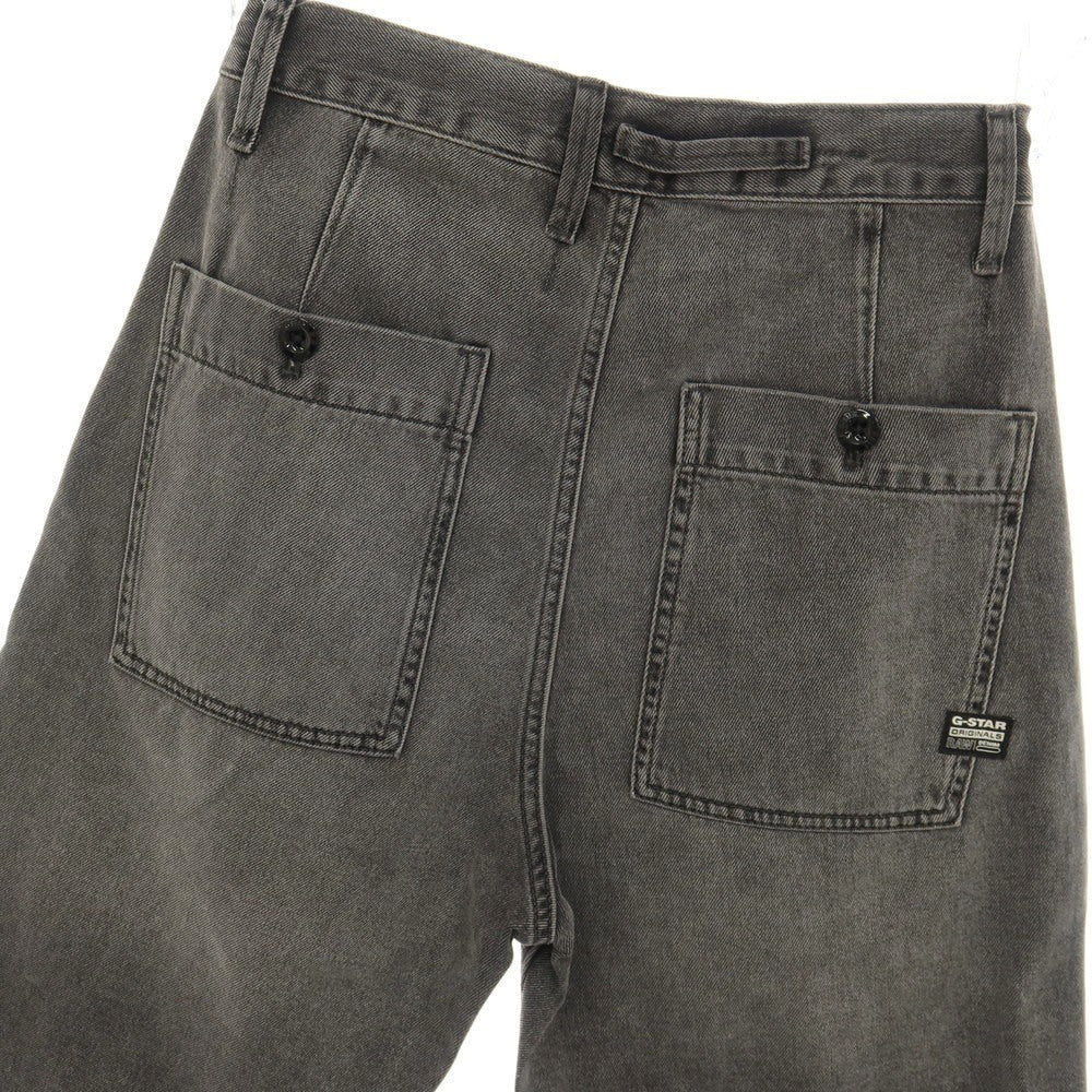 【新品アウトレット】ジースターロウ G-STAR RAW WORKER CHINO RELAXED SHORT デニム ショートパンツ ブラック（グレー）【サイズ28】【 状態ランクN- 】【 メンズ 】