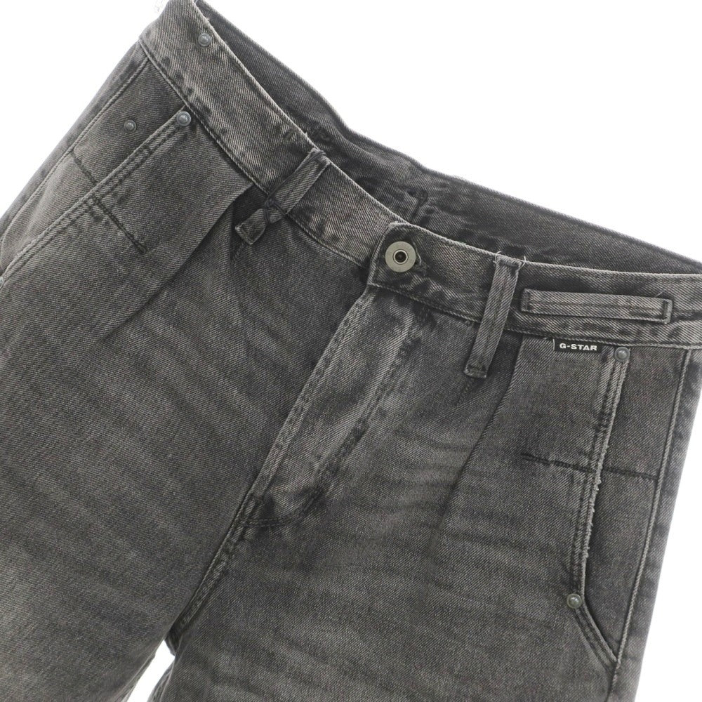 【新品】ジースターロウ G-STAR RAW WORKER CHINO RELAXED SHORT コットン デニム ショートパンツ ブラック（グレー）【サイズ30】【 状態ランクN 】【 メンズ 】