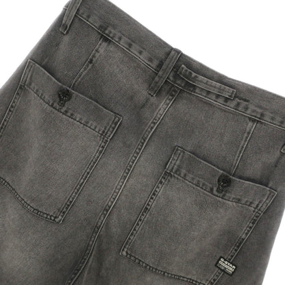 【新品】ジースターロウ G-STAR RAW WORKER CHINO RELAXED SHORT コットン デニム ショートパンツ ブラック（グレー）【サイズ30】【 状態ランクN 】【 メンズ 】