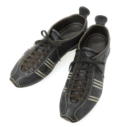 【中古】サントーニ Santoni レザー スニーカー ブラック【サイズ6】【 状態ランクC 】【 メンズ 】