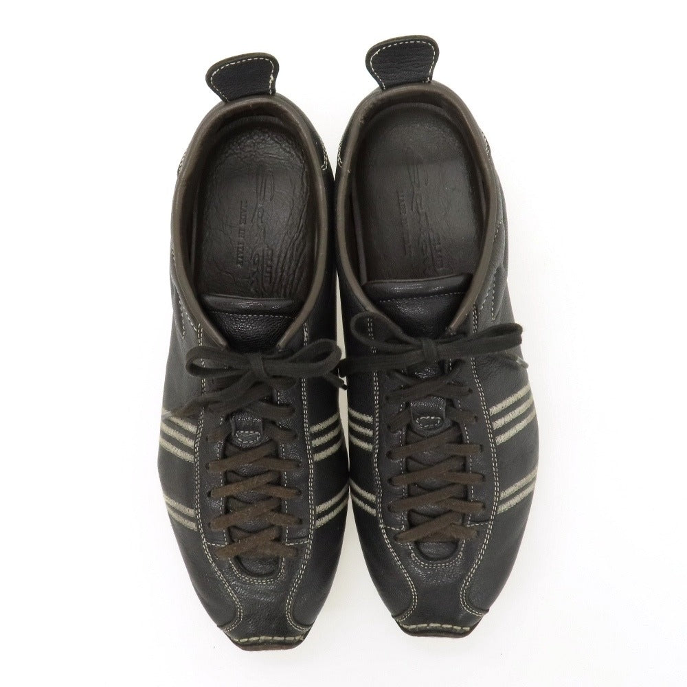 【中古】サントーニ Santoni レザー スニーカー ブラック【サイズ6】【 状態ランクC 】【 メンズ 】