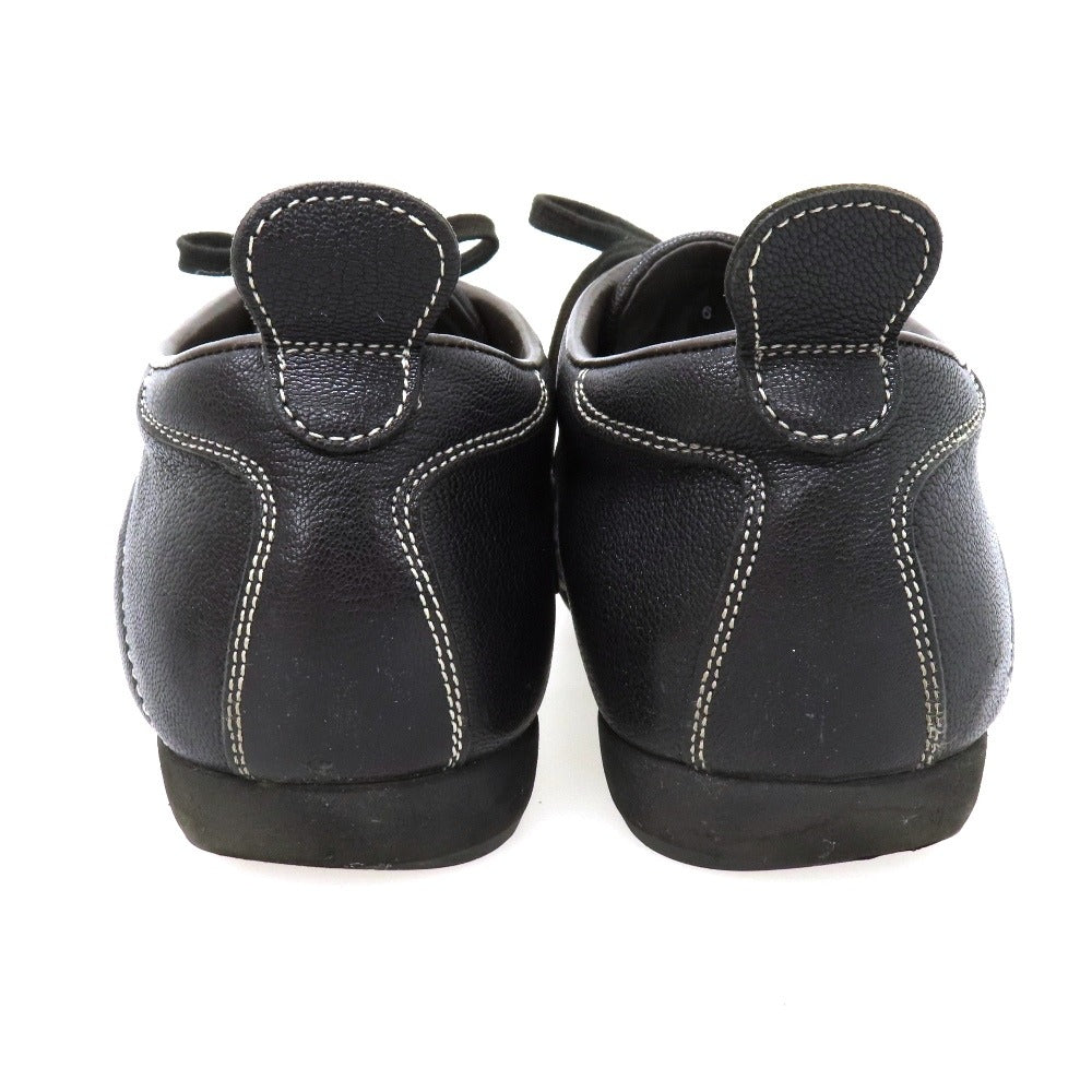 【中古】サントーニ Santoni レザー スニーカー ブラック【サイズ6】【 状態ランクC 】【 メンズ 】