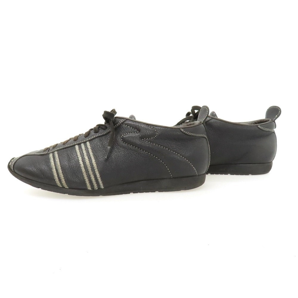 【中古】サントーニ Santoni レザー スニーカー ブラック【サイズ6】【 状態ランクC 】【 メンズ 】