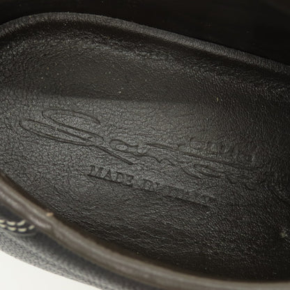 【中古】サントーニ Santoni レザー スニーカー ブラック【サイズ6】【 状態ランクC 】【 メンズ 】