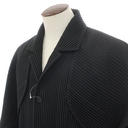 【中古】オム プリッセ イッセイミヤケ HOMME PLISSE ISSEY MIYAKE 2026年春夏 プリーツ ブルゾン ブラック【サイズ表記なし（L位）】【 状態ランクA 】【 メンズ 】