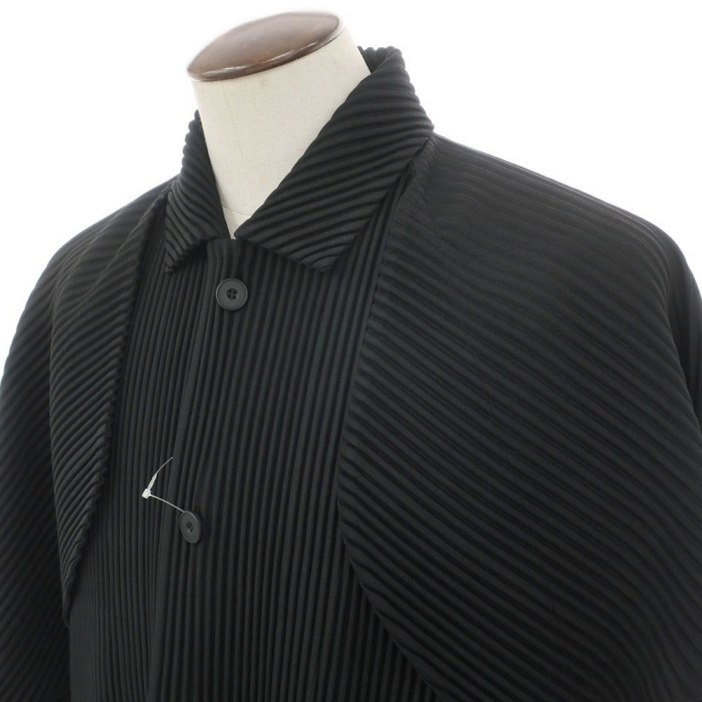 【中古】オム プリッセ イッセイミヤケ HOMME PLISSE ISSEY MIYAKE 2026年春夏 プリーツ ブルゾン ブラック【サイズ表記なし（L位）】【 状態ランクA 】【 メンズ 】