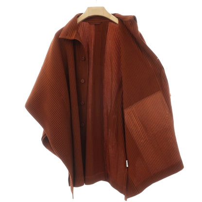 【中古】オム プリッセ イッセイミヤケ HOMME PLISSE ISSEY MIYAKE 2026年秋冬 プリーツ ジャージー ブルゾン ブラウン【サイズ表記なし（L位）】【 状態ランクA 】【 メンズ 】