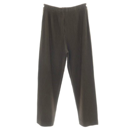 【中古】オム プリッセ イッセイミヤケ HOMME PLISSE ISSEY MIYAKE 2026年秋冬 プリーツ イージーパンツ ダークオリーブ【サイズ表記なし（L位）】【 状態ランクA 】【 メンズ 】