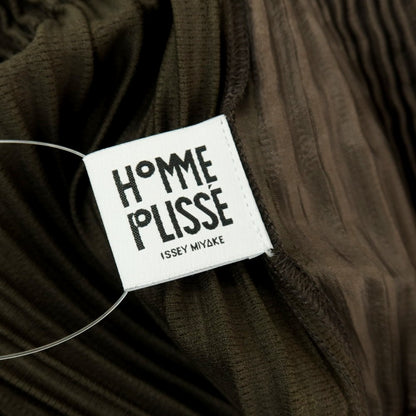 【中古】オム プリッセ イッセイミヤケ HOMME PLISSE ISSEY MIYAKE 2026年秋冬 プリーツ イージーパンツ ダークオリーブ【サイズ表記なし（L位）】【 状態ランクA 】【 メンズ 】