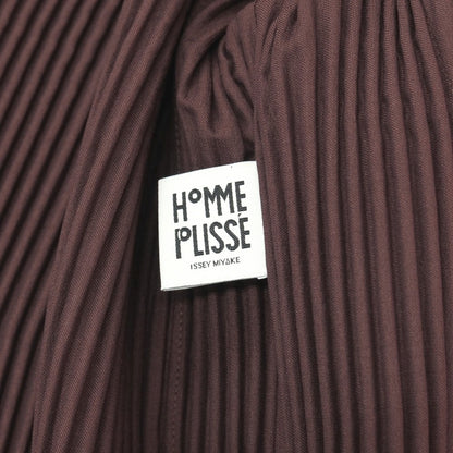 【中古】オム プリッセ イッセイミヤケ HOMME PLISSE ISSEY MIYAKE 2026年春夏 プリーツ 2B ロングジャケット ブラウン【サイズ表記なし（L位）】【 状態ランクA 】【 メンズ 】