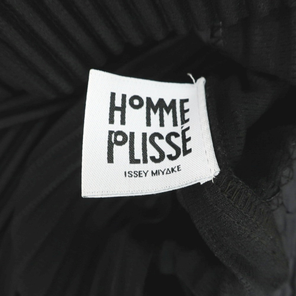 【中古】オム プリッセ イッセイミヤケ HOMME PLISSE ISSEY MIYAKE 2026年春夏 プリーツ フード付きベスト ブラック【サイズ表記なし（L位）】【 状態ランクA 】【 メンズ 】