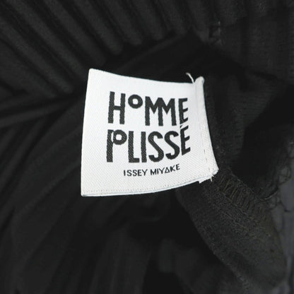 【中古】オム プリッセ イッセイミヤケ HOMME PLISSE ISSEY MIYAKE 2026年春夏 プリーツ フード付きベスト ブラック【サイズ表記なし（L位）】【 状態ランクA 】【 メンズ 】