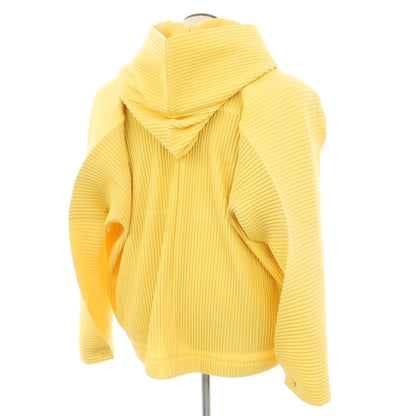 【中古】オム プリッセ イッセイミヤケ HOMME PLISSE ISSEY MIYAKE 2026年春夏 プリーツ フーデッドブルゾン イエロー【サイズ表記なし（L位）】【 状態ランクA 】【 メンズ 】