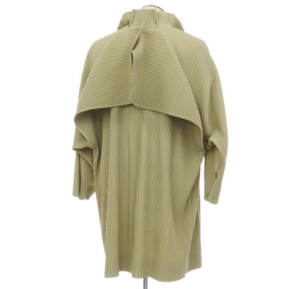 【中古】オム プリッセ イッセイミヤケ HOMME PLISSE ISSEY MIYAKE 2026年春夏 プリーツ コート セージグリーン【サイズ表記なし（L位）】【 状態ランクA 】【 メンズ 】
