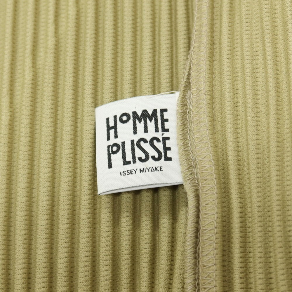 【中古】オム プリッセ イッセイミヤケ HOMME PLISSE ISSEY MIYAKE 2026年春夏 プリーツ コート セージグリーン【サイズ表記なし（L位）】【 状態ランクA 】【 メンズ 】