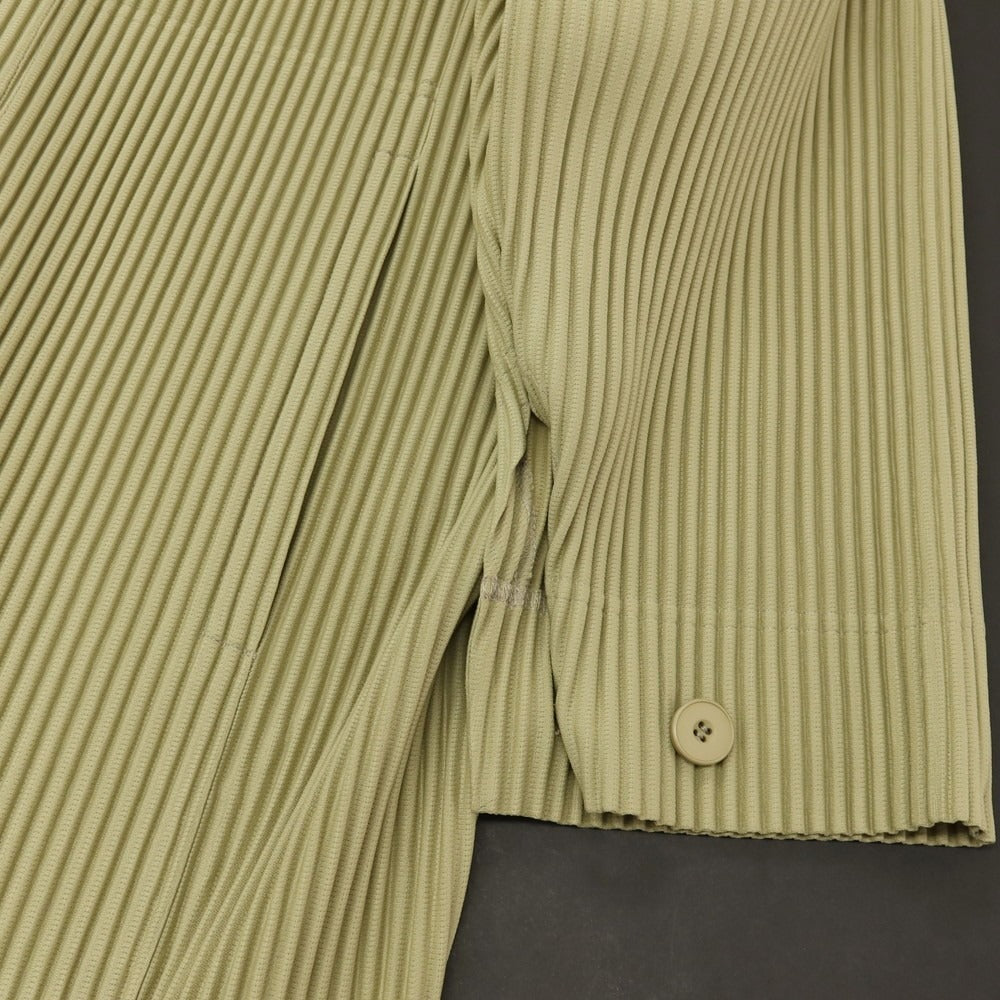 【中古】オム プリッセ イッセイミヤケ HOMME PLISSE ISSEY MIYAKE 2026年春夏 プリーツ コート セージグリーン【サイズ表記なし（L位）】【 状態ランクA 】【 メンズ 】