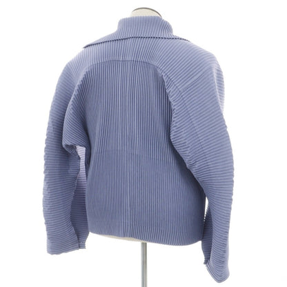 【中古】オム プリッセ イッセイミヤケ HOMME PLISSE ISSEY MIYAKE 2026年春夏 プリーツ ブルゾン スモークブルー系【サイズ表記なし（L位）】【 状態ランクA 】【 メンズ 】
