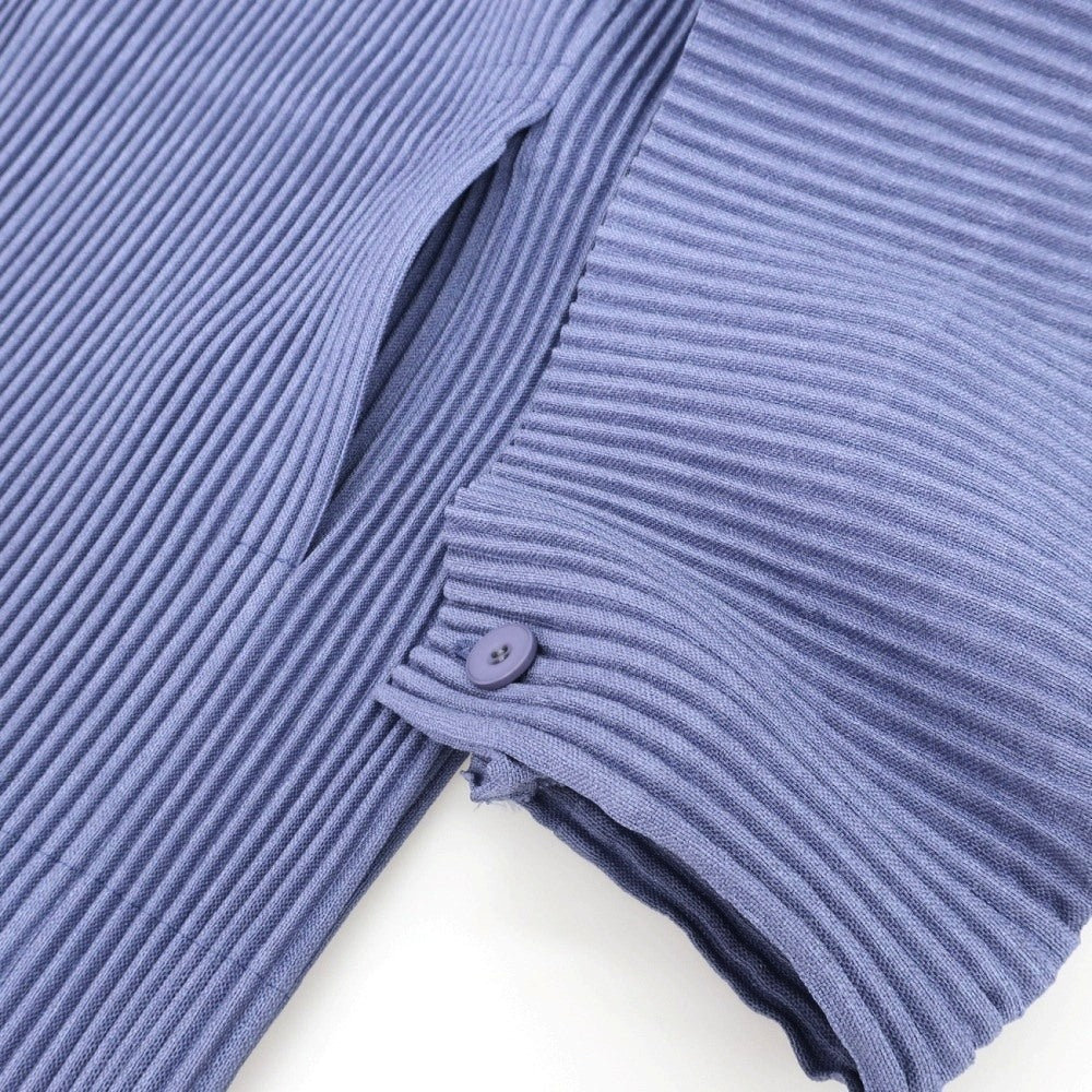 【中古】オム プリッセ イッセイミヤケ HOMME PLISSE ISSEY MIYAKE 2026年春夏 プリーツ ブルゾン スモークブルー系【サイズ表記なし（L位）】【 状態ランクA 】【 メンズ 】