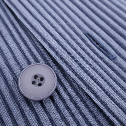 【中古】オム プリッセ イッセイミヤケ HOMME PLISSE ISSEY MIYAKE 2026年春夏 プリーツ ブルゾン スモークブルー系【サイズ表記なし（L位）】【 状態ランクA 】【 メンズ 】